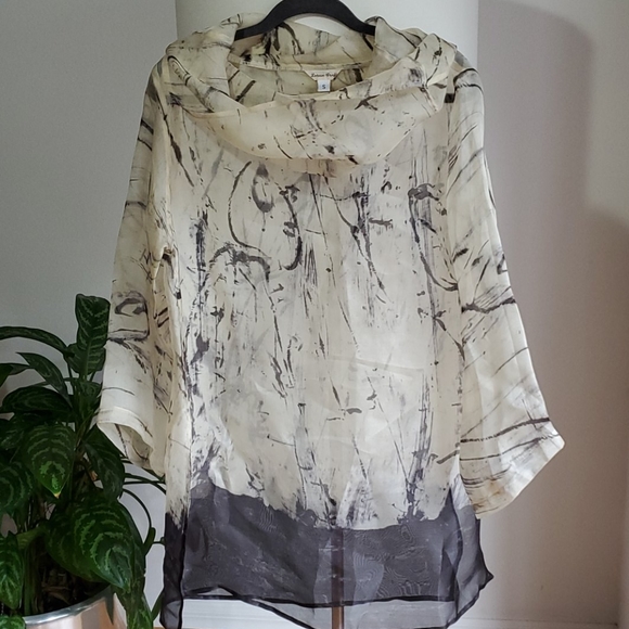 🆕️Lorain Croft 100% Silk Cowl Top